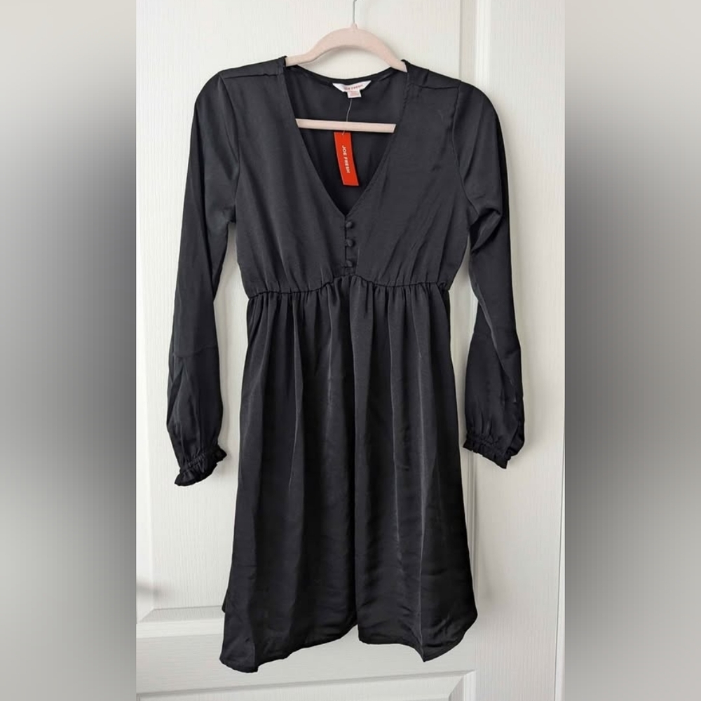 Joe Fresh Black Long Sleeve Dress